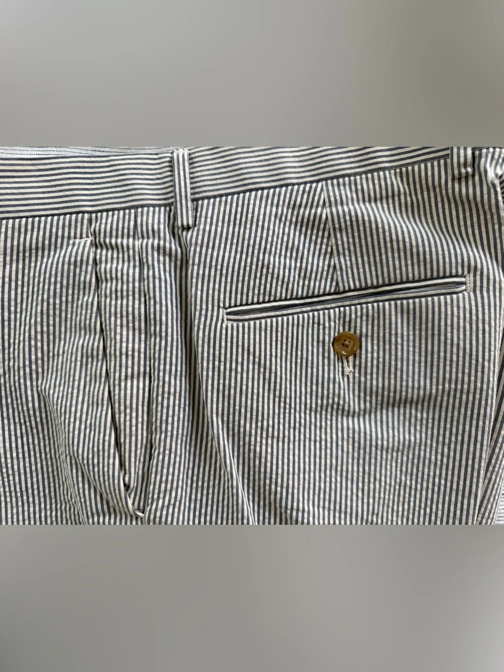 J.Crew Ludlow Seersucker Vest and Trouser - Blue
